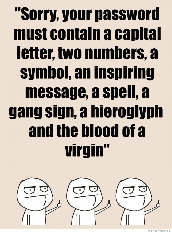 Password meme